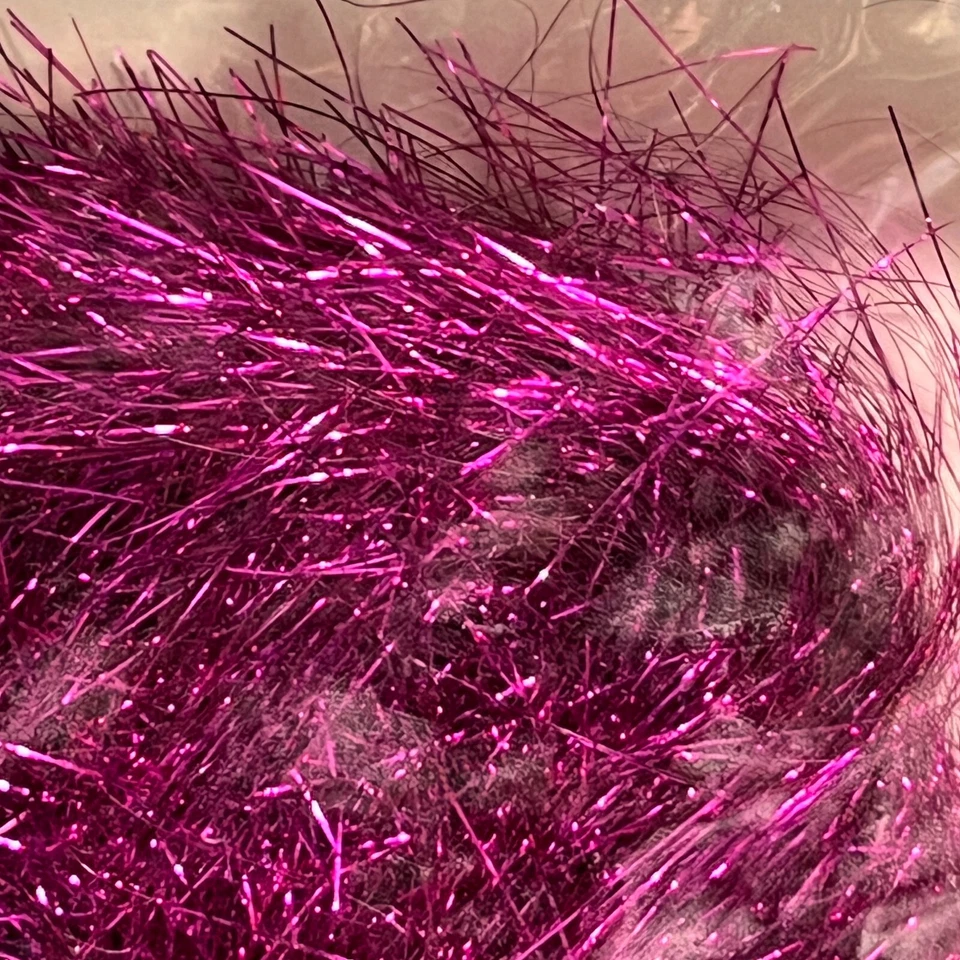 Peluca vintage de Rubie's Costume 1986 oropel púrpura metálico rock & roll nueva de colección Foto 4 de 4