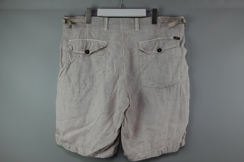 STONE ISLAND Biege Linen Men's Shorts 
