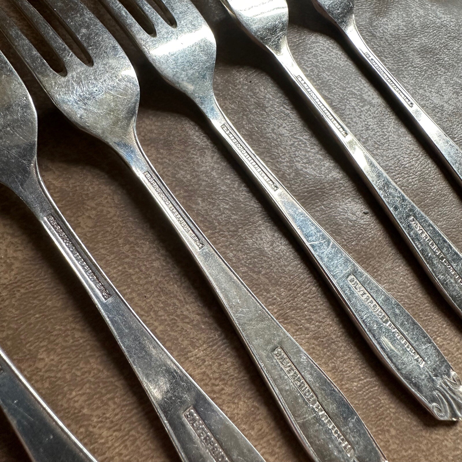 VINTAGE SET OF 6 ENGLISH MADE 'SILVERPRIDE' EPNS CUTLERY SILVER PLATE
