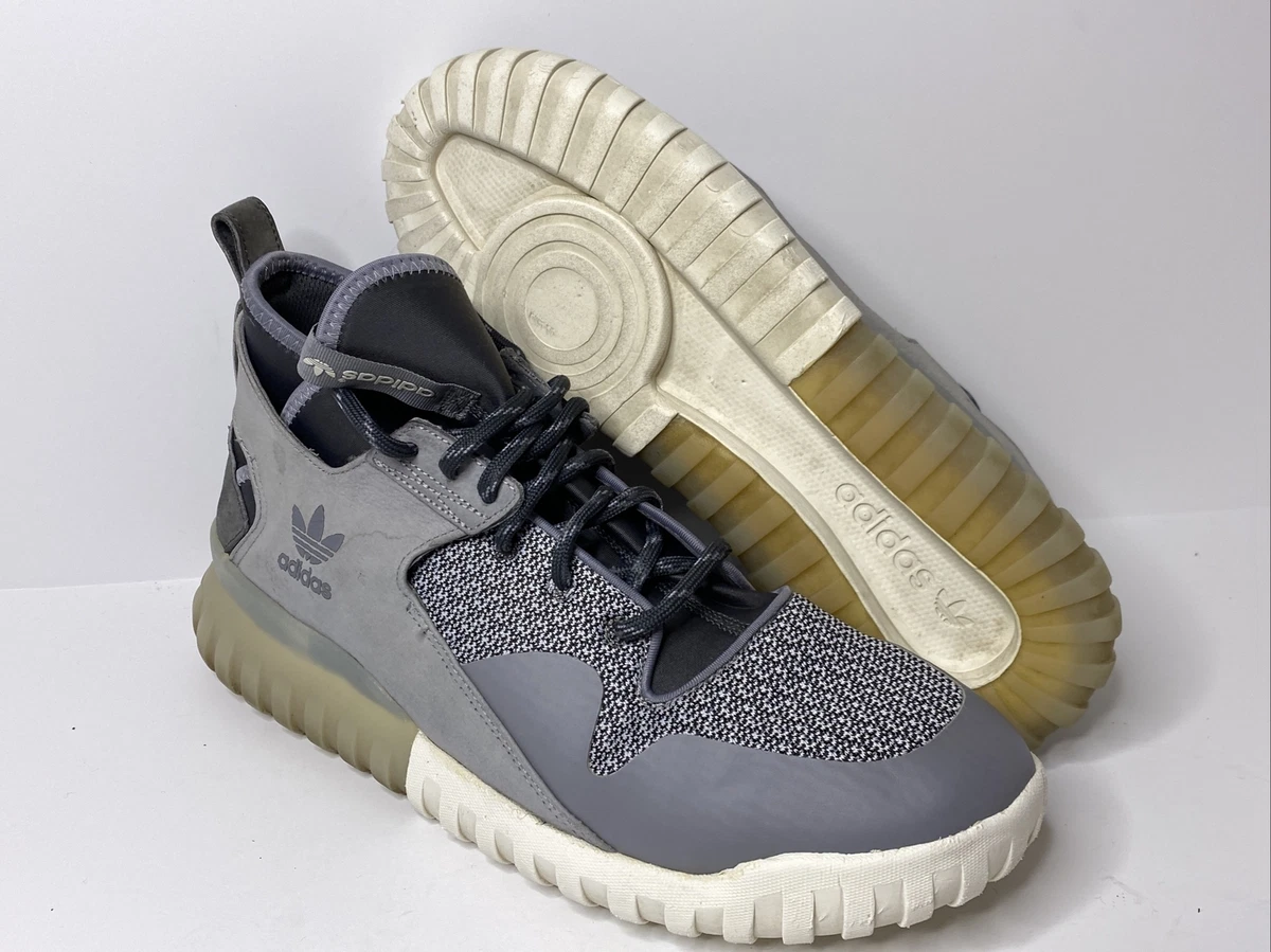 Adidas Tubular X Mid Basketball Sneakers Shoes Gray S74927 Lace Up 12.5M eBay