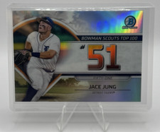 Jace Jung 2023 Bowman Chrome Baseball - Bowman Scouts Top 100 Card# BTP-51