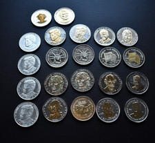 LOT OF MIXED 22  DOUBLE EAGLE COMMEMORATIVE COINS. GOOD CONDITIONS