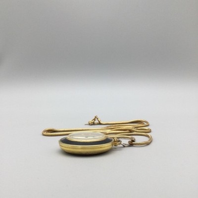 Vintage Lucerne Womens Pendant Necklace Watch 33mm Silver Dial Gold Tone Vintage Lucerne Pendant Necklace Watch Womens 32mm Gold Tone  main image 2