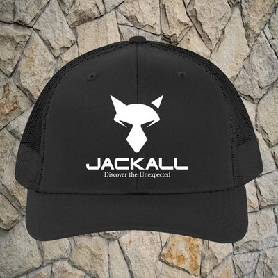 Jackall Fishing Black Trucker Hat Cap Adult Size