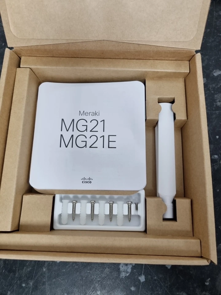 NEW CISCO MERAKI MG21E / MG21E-HW-WW / CAT6 CELLULAR MODEM INTEGRATED ANTENNAS - Image 2 of 3