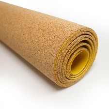 12" x 48" Natural Cork Roll, 2mm Thick, Self Adhesive, Cork Board Roll, Bulle...