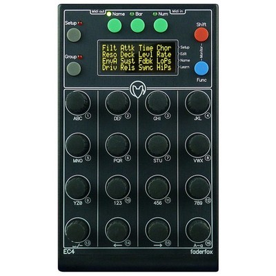 NEU: Faderfox EC4 MIDI Controller USB 2.0 MIDI In/Out TRS iPad 16 Encoder