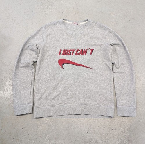 8 Seconds I Just Can't Nike Spoof Korean Streetwear Sweater
