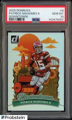 2025 Donruss Downtown! #8 Patrick Mahomes II Chiefs SSP CASE HIT PSA 10 GEM MINT