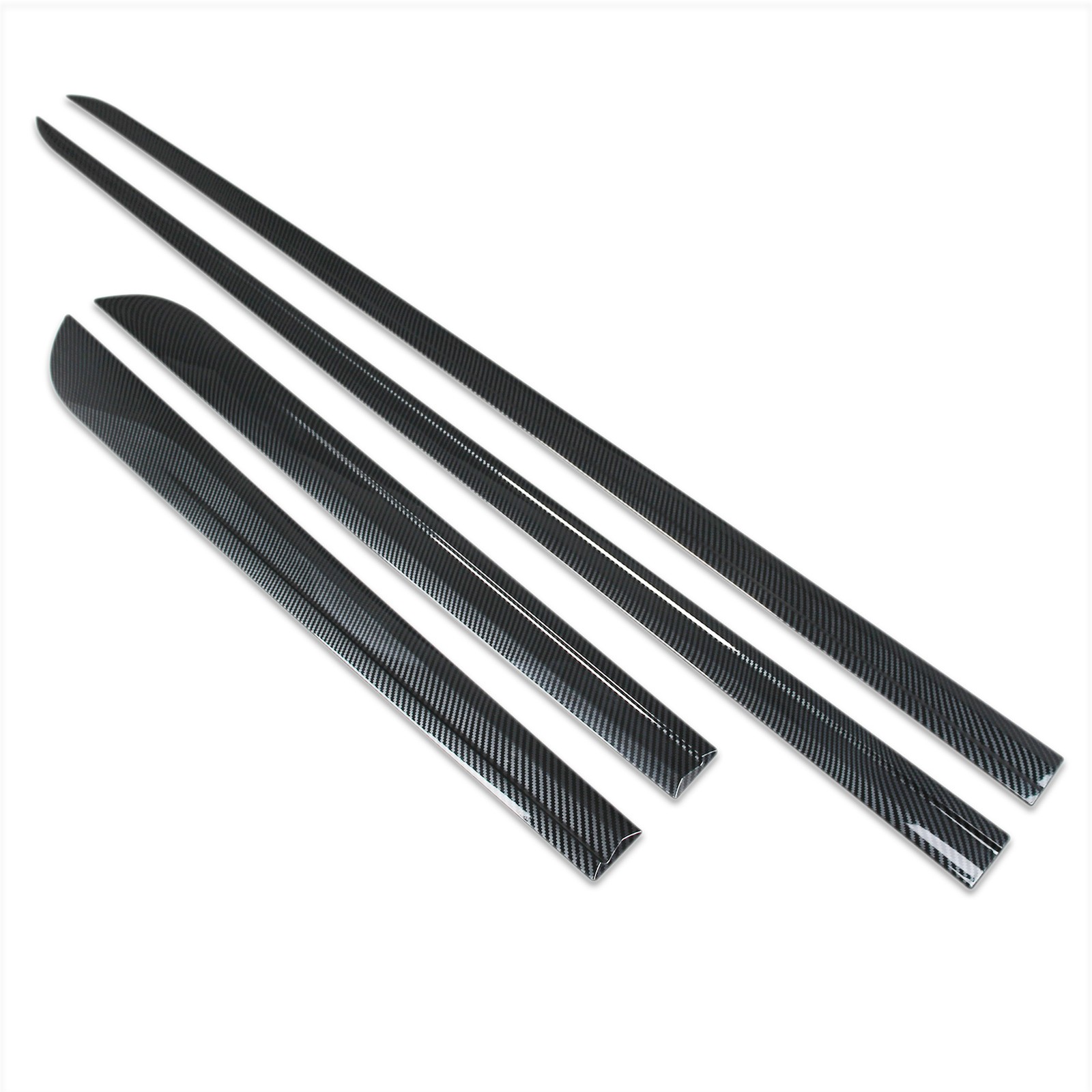 Fit Toyota Camry 2024 2025 Body Side Molding Door Guard Cover Trim Carbon Fiber