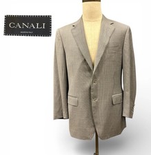 Canali Men s 40R Gray Pinstripe Blazer Sport Coat 100 Wool Italy