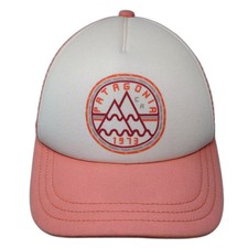 Patagonia Trucker Hat Pink White One Size Mesh Snapback Graphic Logo Mountain