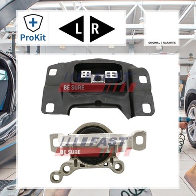 2x Fast Lagerung, Motor Links, Rechts für Ford FIESTA VI FIESTA V FOCUS II