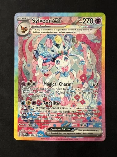 Pokemon SV: Prismatic Evolutions Sylveon ex 156/131 English LP+