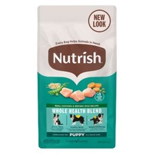 Nutrish Puppy Real Chicken  Brown Rice Flavor Recipe Whole Health Blend Dry Dog