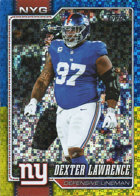2026 Topps - Dexter Lawrence #155 Gold & Blue 3/150