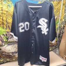 Majestic Baseball Jersey Mens 52 Black MLB Chicago White Sox Carlos Quentin 20