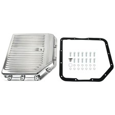 Silver Aluminum Polished Transmission Pan W Gasket For Chevy Gm Turbo Th-350 Silver Aluminum Polished Transmission Pan W Gasket For Chevy Gm Turbo Th-350