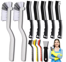 11Pcs Crevice Cleaning Brush Set Hard Bristle for Kitchen Bathroom Grout