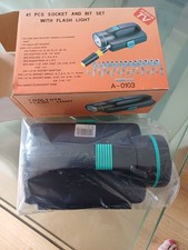 41 PCS Socket And Bit Set With Flash Light - NEW