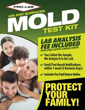 DIY Mold Test Kit - 1 LAB FEE Included (3 Test Methods: Air, Surface, Bulk.) AIH