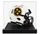Pat Freiermuth Signed Steelers Lunar Eclipse Mini Helmet + Display Case BSW