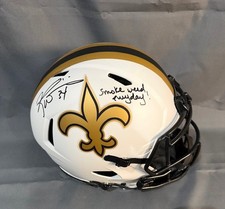 AWESOME Ricky Williams Signed Full-Size Authentic Speed Helmet w/Inscription