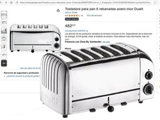 Dualit 6-slice stainless steel toaster. Store price 490 euros. DT01 T3P