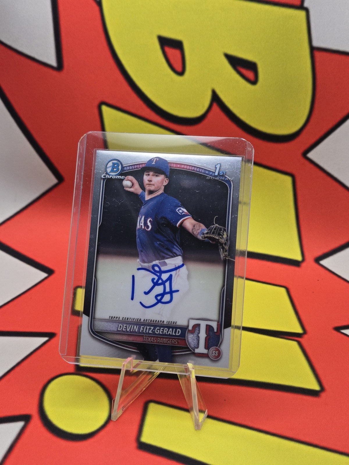 2025 Bowman Chrome #CPA-DF Devin Fitz-Gerald Prospect Autographs