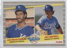 1989 Fleer Major League Prospects delos Jim Campbell Luis de los Santos #646 0b3