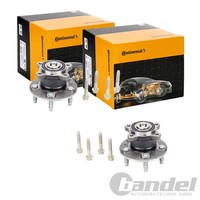 2X Continental Ctam RADLAGER-SATZ Hinten Passend FüR Opel Mokka Aveo Trax