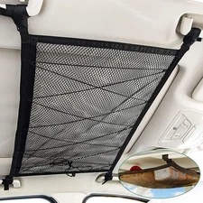 For Subaru Car Double Layer Rooftop Ceiling Cargo Net Pocket Mesh Storage Bag