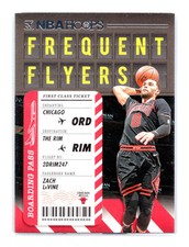 2020-21 Hoops Basketball #12 Zach LaVine Frequent Flyers Chicago Bulls