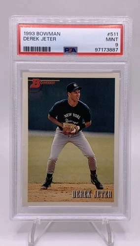 1993 Bowman  Derek Jeter Rookie Card #511 PSA MINT 9 - Yankee HOF