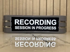 RECORDING SESSION IN PROGRESS light up RCA sign 14" 120V  adapter USA Shipping