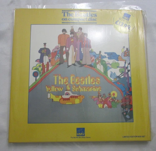 THE BEATLES COMPACT DISC YELLOW SUBMARINE NM/NM LIMITED EDITION BOX SET  L74