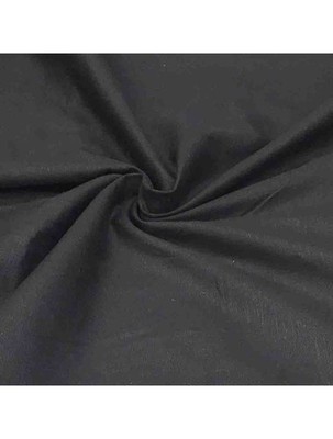 All-Natural Linen Cotto Blend Fabric Medium Weight Black 60'' Wide By the Yard