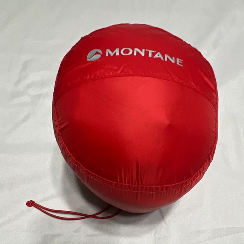 Montane Featherlite 800 Down Hooded Puffer Jacket Full Zip Packable Men’s L Red video thumbnail
