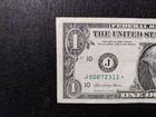 2021  dollar BILL, LOW  serial number +low print run 500 K {J 00073211*} RARE — photo 1