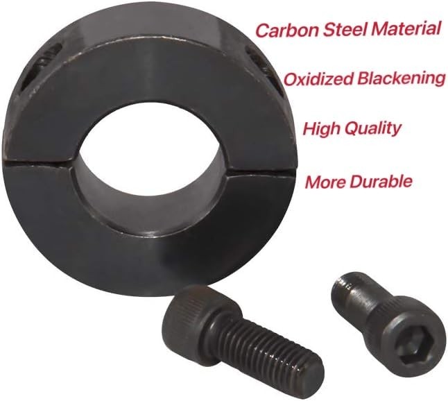 1-bore-double-split-shaft-collar-black-oxide-set-screw-style-4-pcs