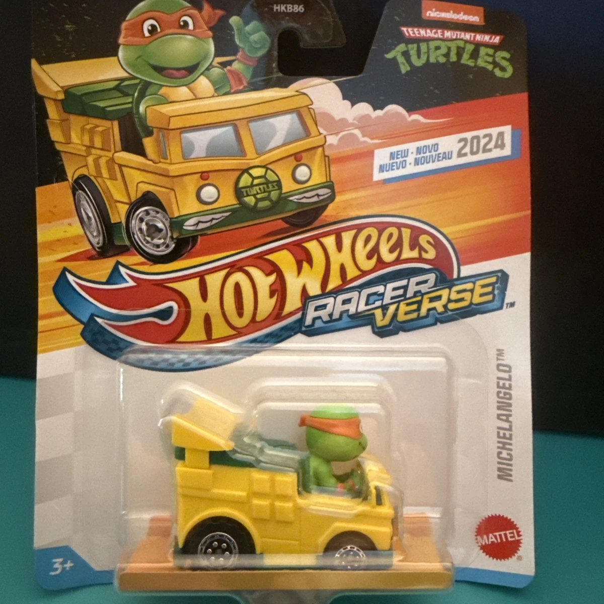 2024 Hot Wheels Racer Verse Teenage Mutant Ninja Turtles Michelangelo Free Ship