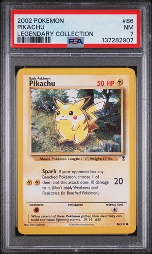 Pikachu graded PSA 7 for sale on eBay