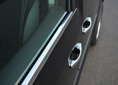 Chrome Window Frame Trim S.Steel 6 Pcs Fits Toyota Land Cruiser Prado 2009-2023 Foto 3 de 4