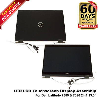 Dell Latitude 7389 7390 FHD 13.3'' Touchscreen LED LCD Display Assembly PYGK3