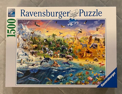 Ravensburger Puzzle OUR WILD WORLD, 1500 Pieces, Animal Collage, Adrian, 2018