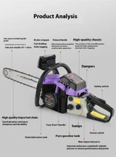 Four-stroke High-power Chainsaw Home Gasoline Saw Small Handheld Logging Saws