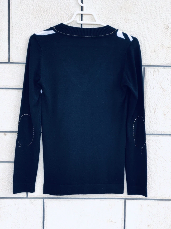 Maglia sportiva Reebok donna manica lunga maglietta t-shirt scollo a V Tg M - Imagen 4 de 4