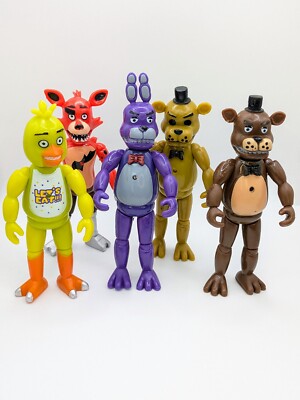 Set of Five Nights at Freddy's Action Figures - Freddy, Chica, Foxy, Bonnie NEW