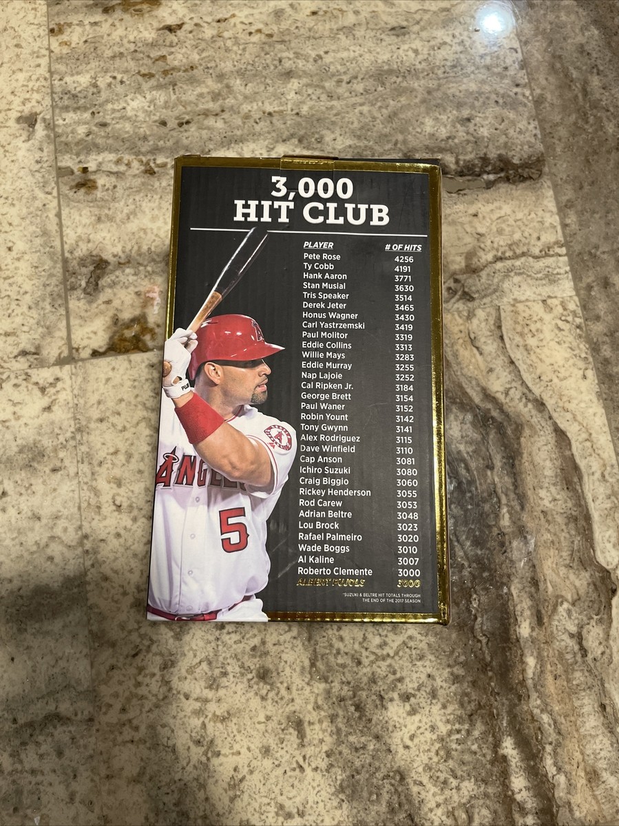 NEW IN BOX ALBERT PUJOLS 3000 Hits Angels Bobblehead Cardinals