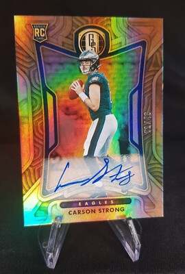 Panini 2022 Gold Standard - Carson Strong - Rookie Auto 01/49 - Eagles
